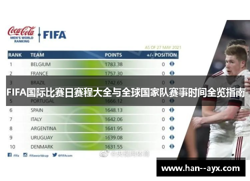 FIFA国际比赛日赛程大全与全球国家队赛事时间全览指南