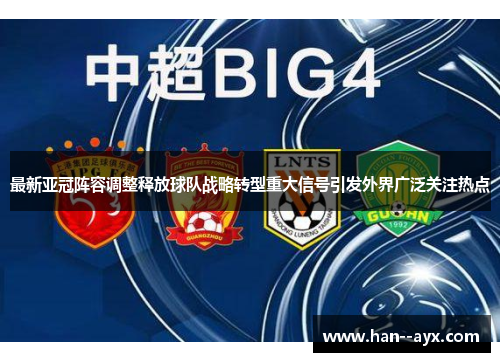 最新亚冠阵容调整释放球队战略转型重大信号引发外界广泛关注热点